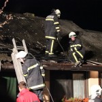 FOTO: Na Hotizi zagorel prizidek stanovanjske hiše