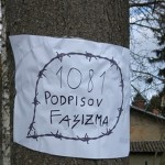 FOTO: “1081 podpisov fašizma”
