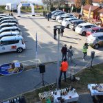 VIDEO, FOTO: E-via – Rally: Iz Murske Sobote električna vozila prispela do Vinariuma, za tem krenila naprej