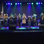 FOTO: Nastop pihalnega orkestra Goričan in tamburašev HKD Pomurje