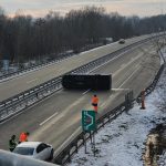 Pomurska avtocesta: Prevrnjeno kombinirano vozilo več ne ovira prometa na relaciji Pince – Lendava