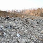 FOTO: Sanacija pregrade Bukovniškega jezera v polnem teku