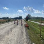 FOTO: V Trnju so želi sivko FOTO: V teku je sanacija vozišča državne ceste Črenšovci – Dolnji Lakoš