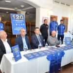 FOTO: V avli Gledališke in koncertne dvorane predstavili knjigo z naslovom “120 let nogometa v Lendavi”