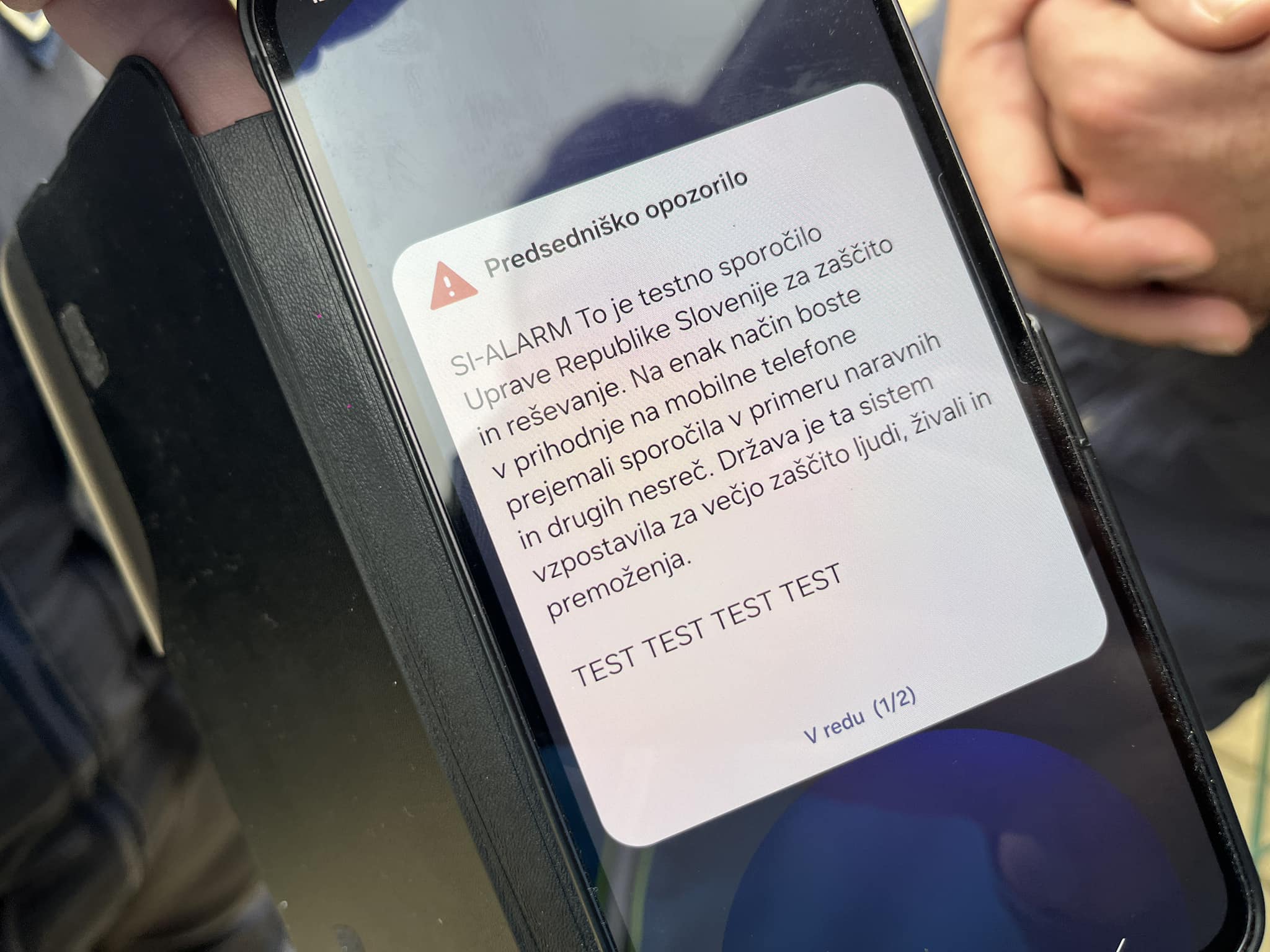 Testiranje sistema SI-Alarm še ni zaključeno, sledili bodo testi po regijah