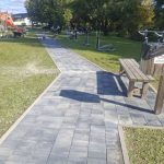 FOTO: Park Kopica v Gaberju dobil tlakovano pot