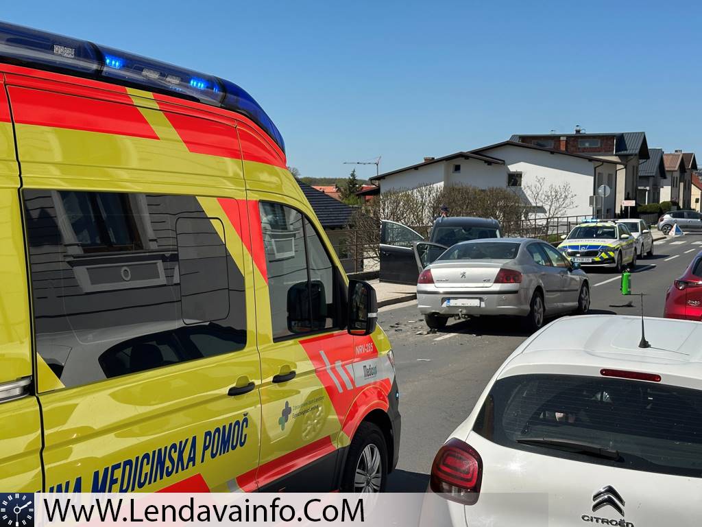 FOTO: Počilo na Glavni ulici v Lendavi, dve osebi v bolnišnici