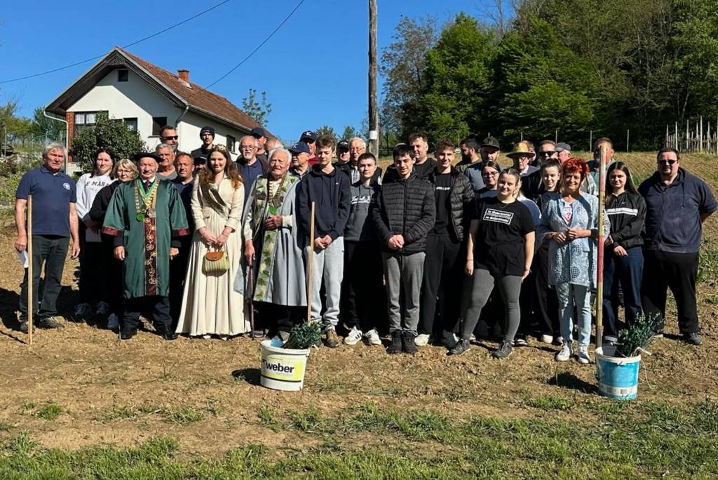 V Dobrovniških goricah znova zasadili Ampelografski vrt