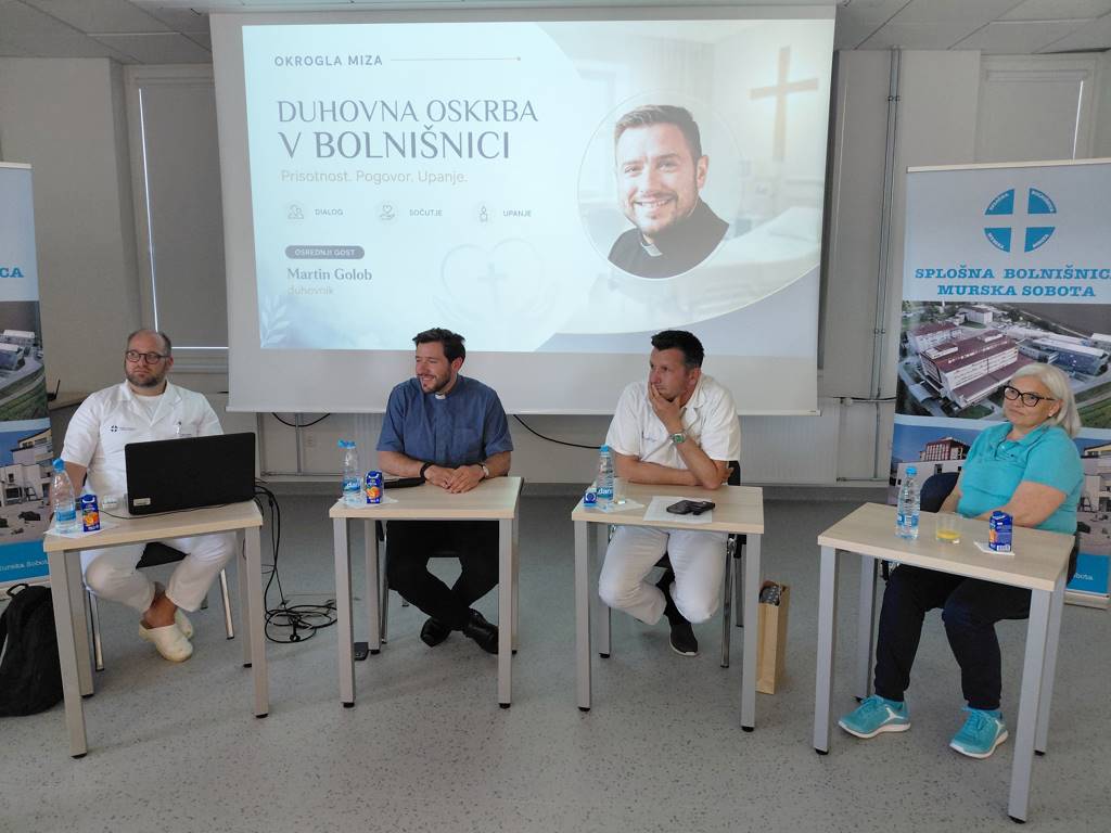 Priljubljeni župnik Martin Golob v murskosoboški bolnišnici spregovoril o pomenu sočutja in duhovne oskrbe