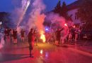 VIDEO, FOTO: Navijači in simpatizerji lendavske Nafte 1903 s pravim navijaškim vzdušjem