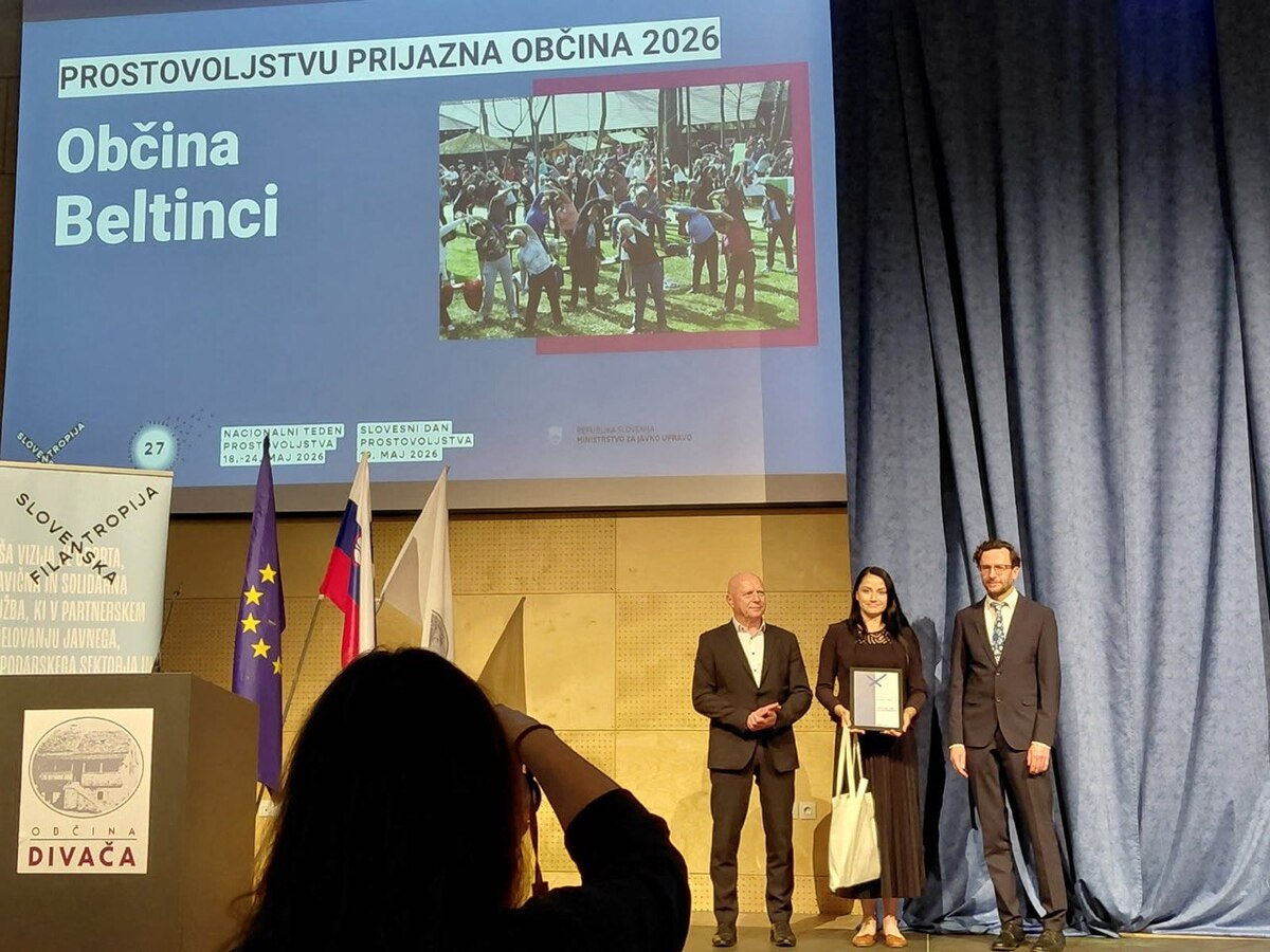 Občini Beltinci in Gornja Radgona prvič prejeli naziv “Prostovoljstvu prijazna občina”