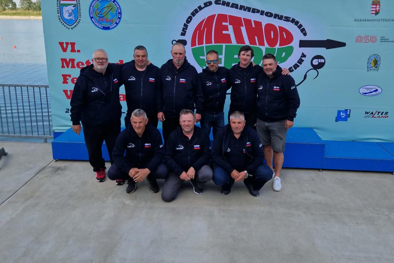 Slovenski reprezentanti blizu medalje na svetovnem prvenstvu v Method feeder ribolovu, med njimi tudi Lendavčan, Petišovčan in Dolinčan