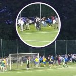 Beltinci: Ob koncu dodatnih kvalifikacij ekip U15 in U17 so se najprej stepli igralci, za tem še gledalci – starši