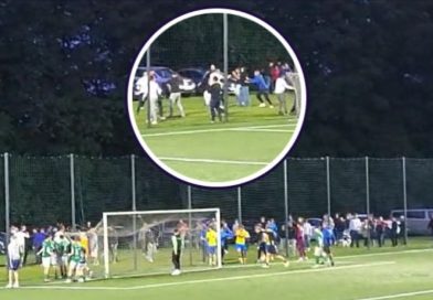 Beltinci: Ob koncu dodatnih kvalifikacij ekip U15 in U17 so se najprej stepli igralci, za tem še gledalci – starši