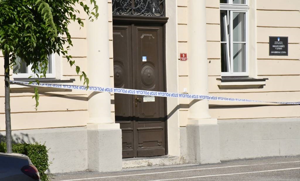 FOTO: (Tudi) na lendavskem Okrajnem sodišču prejeli grožnjo z bombo