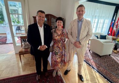 Župan Janez Magyar na sprejemu na Veleposlaništvu Avstrije v Ljubljani