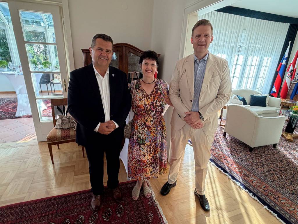 Župan Janez Magyar na sprejemu na Veleposlaništvu Avstrije v Ljubljani