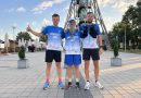 FOTO: Trije Gibkovi tekači so se ob 6. uri zjutraj podali od stolpa do stolpa čez mejo