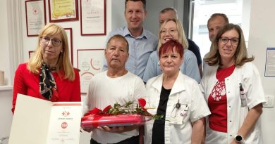 Nov krvodajalec stokratnik je Drago Jerebic z Melincev Nov krvodajalec stokratnik je Drago Jerebic z Melincev